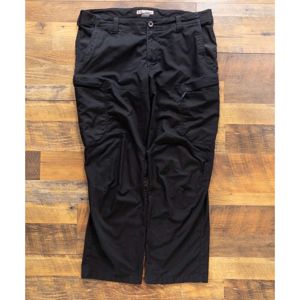 5.11 Tactical Apex Cargo Pants Mens 40x30 Black Flex-Tac Stretch